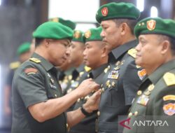 Jenderal Agus Subiyanto memimpin serah terima jabatan tiga posisi strategis di TNI AD.