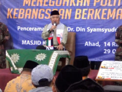 Ajakan Din Syamsuddin agar warga Muhammadiyah tidak menjadi apatis terhadap politik