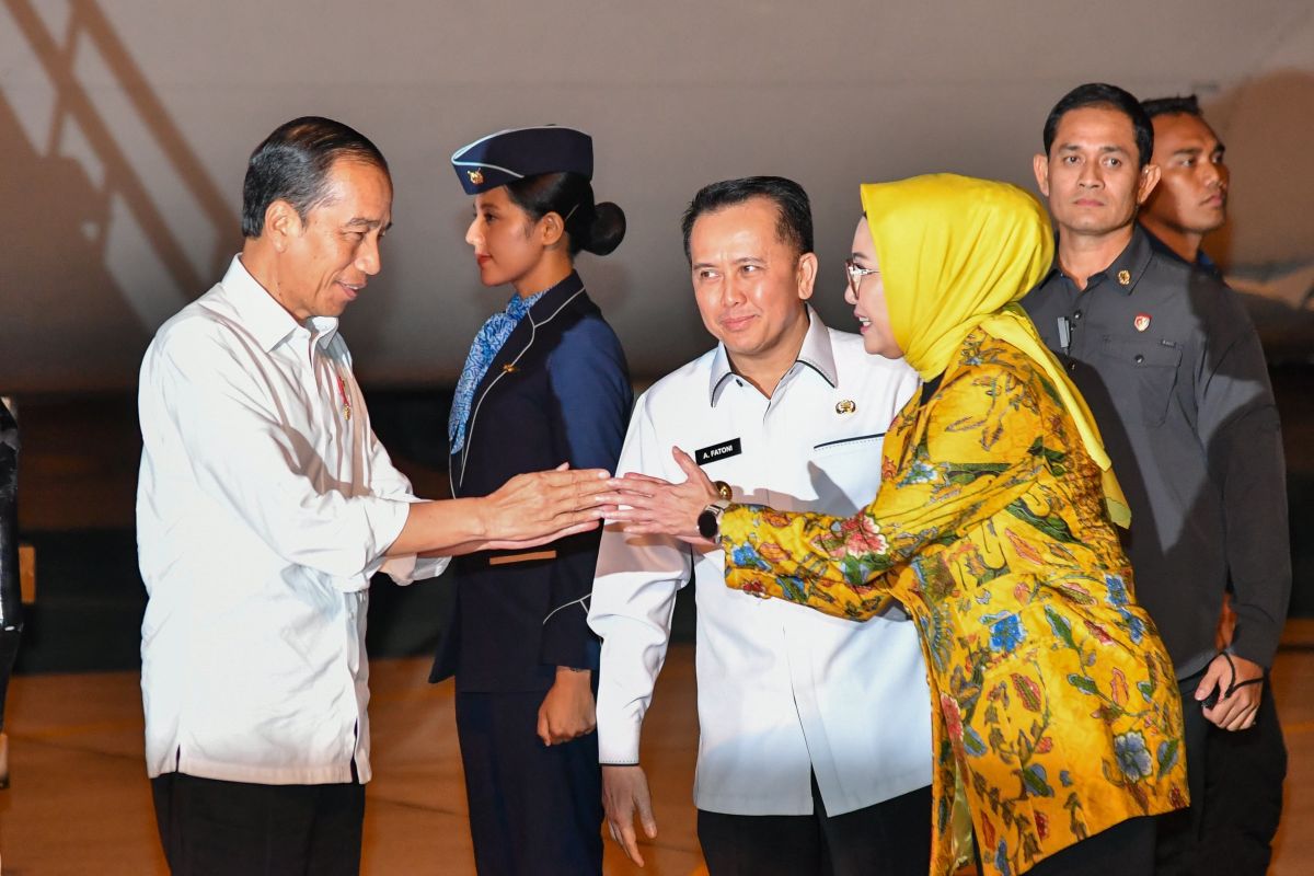 Presiden melanjutkan kunjungan kerja ke Sumatera Selatan