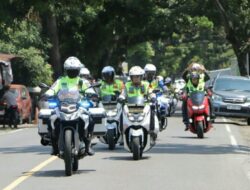 Patroli Kamtibmas di Sulut Dipimpin oleh Kapolda dengan Menggunakan Kendaraan Roda Dua