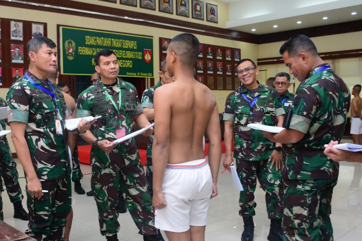 Sebanyak 175 Calon Prajurit Bersaing dalam Seleksi Akhir Gelombang II Kodam IV