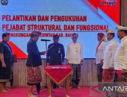 Bupati Bangli Melantik Puluhan Pejabat Struktural dan Fungsional