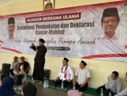 Relawan Almijan Mengadakan Sosialisasi tentang Rekam Jejak Pasangan Ganjar-Mahfud