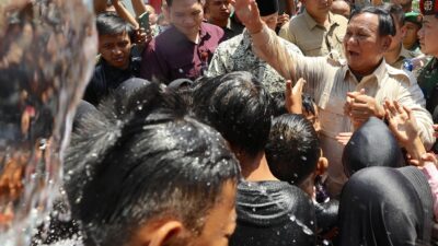 Prabowo Menghadiri Peresmian Sumber Air Bersih