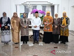 Wapres menerima Khofifah untuk membahas peringatan HUT Ke-78 Muslimat NU