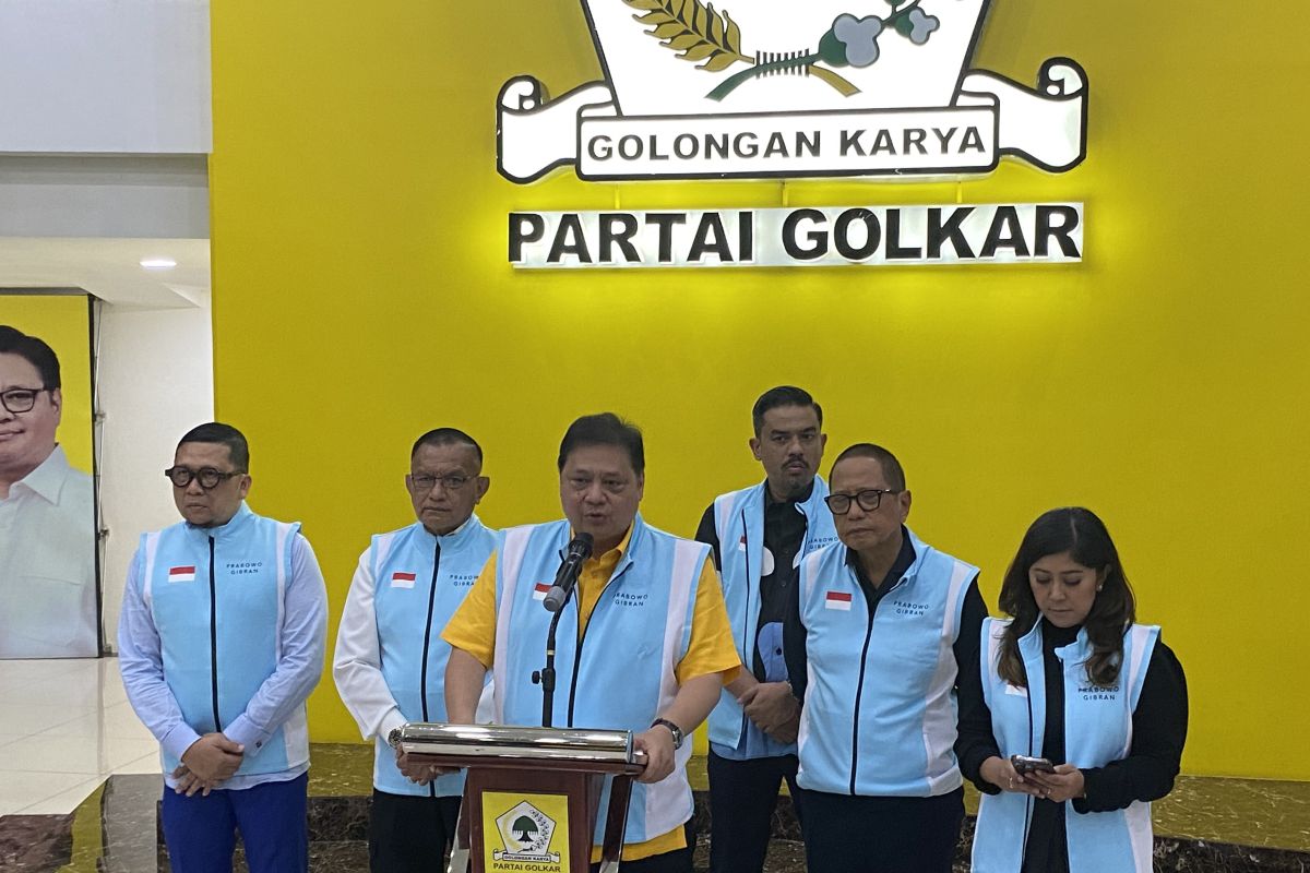 Airlangga menyatakan bahwa 65 persen kader Golkar memilih Prabowo-Gibran